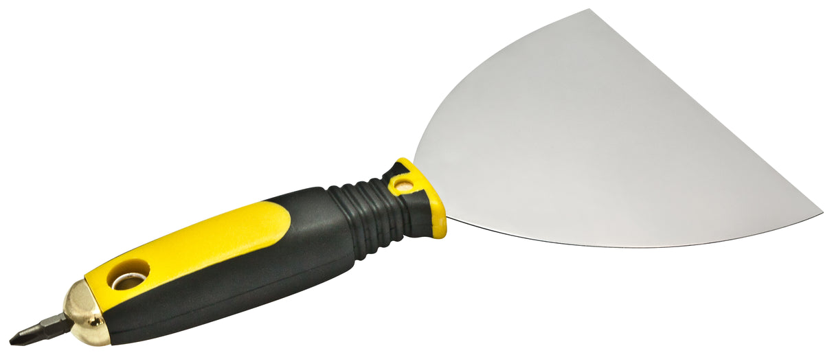 Trockenbauspachtel mit Softgriff rostfrei 150 mm, mit Bit PH2