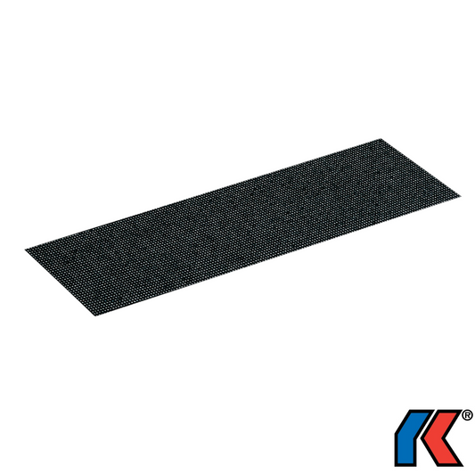 Schwarzes Werkfit Schleifgitter im Format 280 x 90 mm für präzise Schleifarbeiten