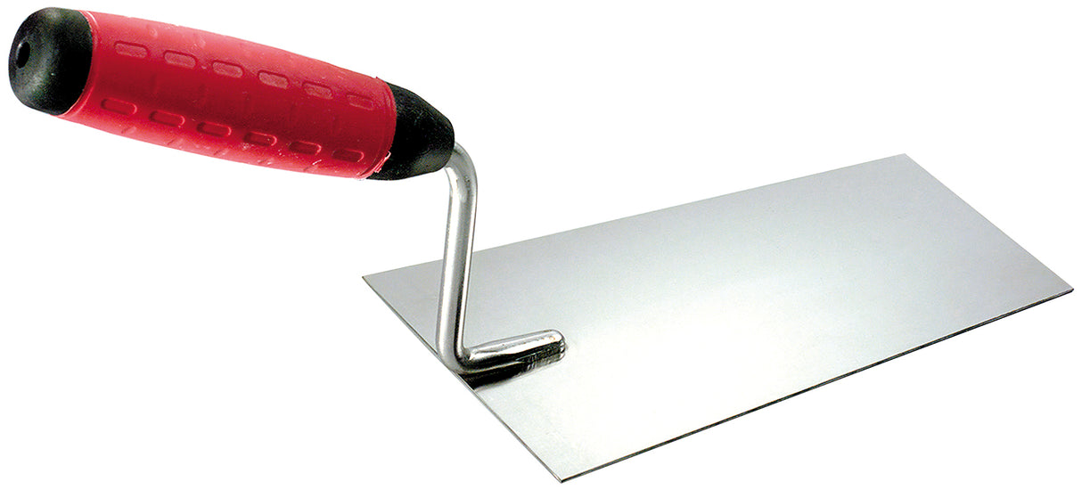 Maurerkelle rostfrei mit geradem Hals mit Softgriff