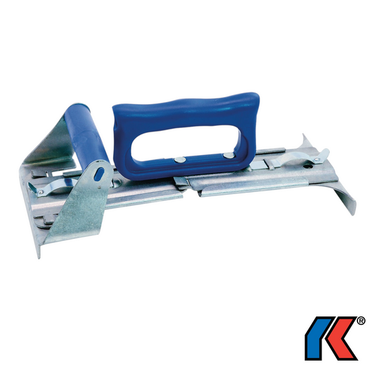 Werkfit Plattenheber mit Kippteil für Platten von 300 bis 500 mm aus verzinktem Stahl mit blauen Kunststoffgriffen