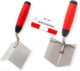 Eckenkelle Edelstahl – Innen- und Außenecke – 80 × 60 mm