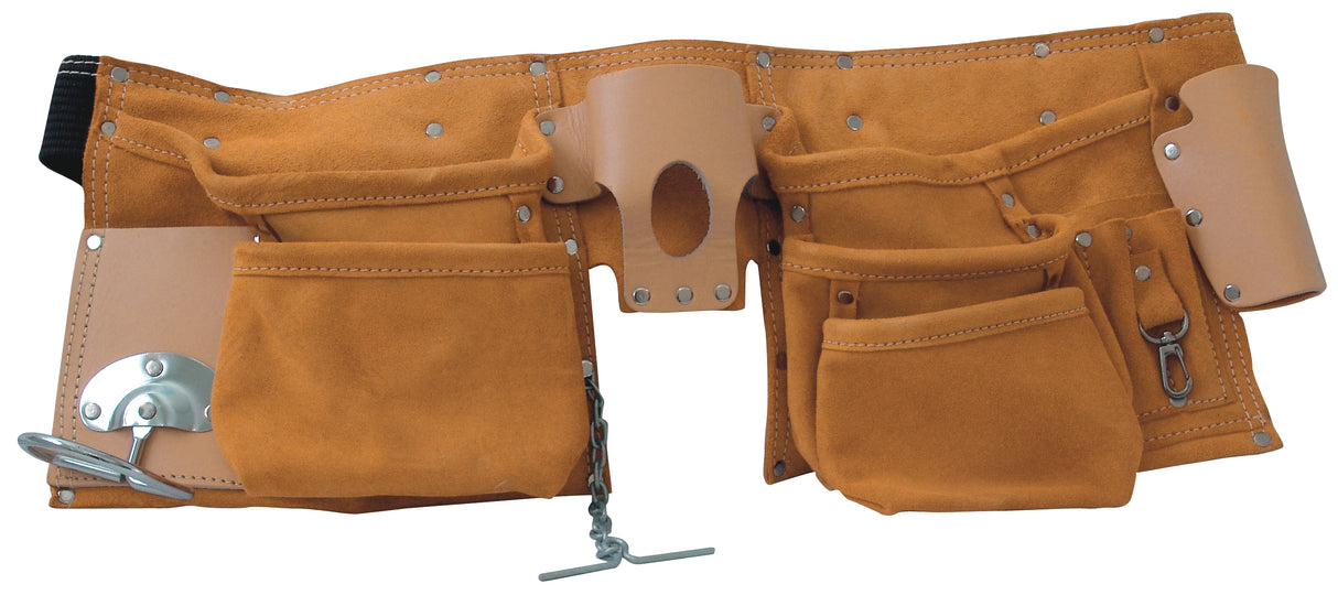 Nageltasche mit 5 Taschen, Gürtel, 2 Hammerschlaufen und Hammerbügel