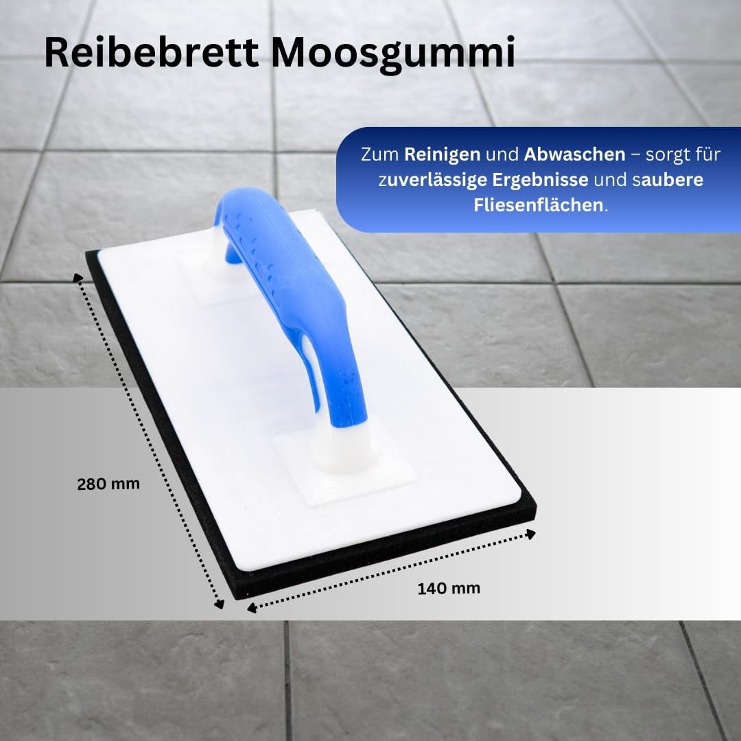 Fliesen Waschset 22 Liter – Waschboy mit Noppenrollen, Ausdrücksieb & Reibebrettern
