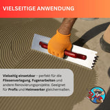 Profi Zahnkelle Edelstahl rostfrei – Roter Buchenholzgriff – E3–E12 & R12–R16