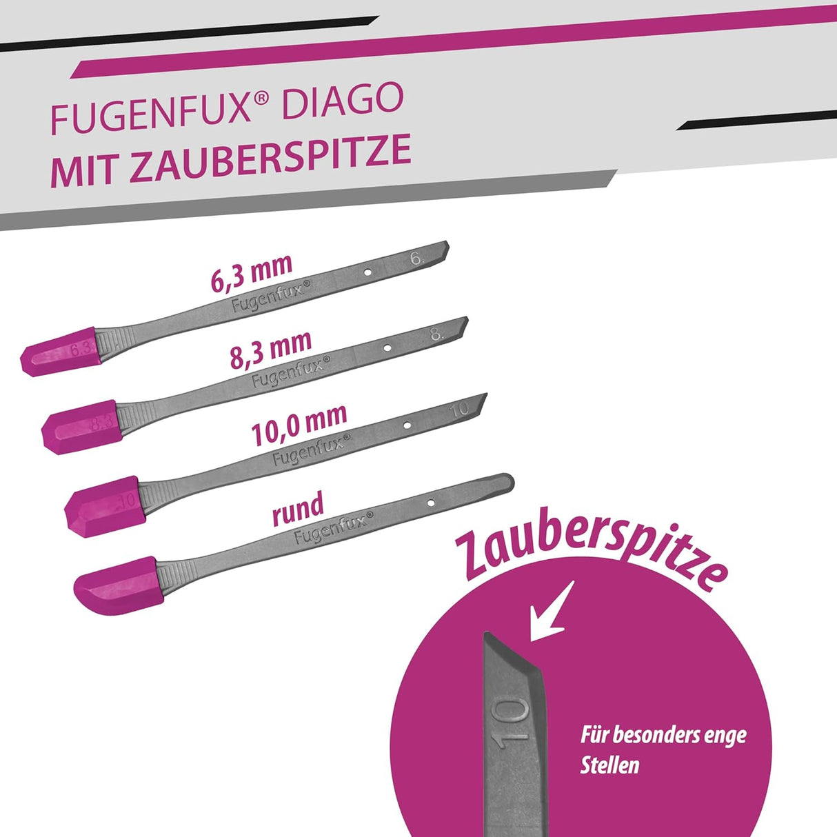 FUGENFUX® DIAGO 4er Set – Fugenglätter