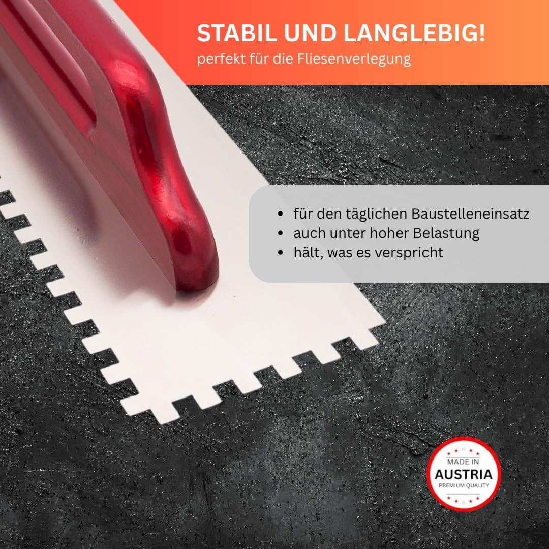 Profi Zahnkelle Edelstahl rostfrei – Roter Buchenholzgriff – E3–E12 & R12–R16