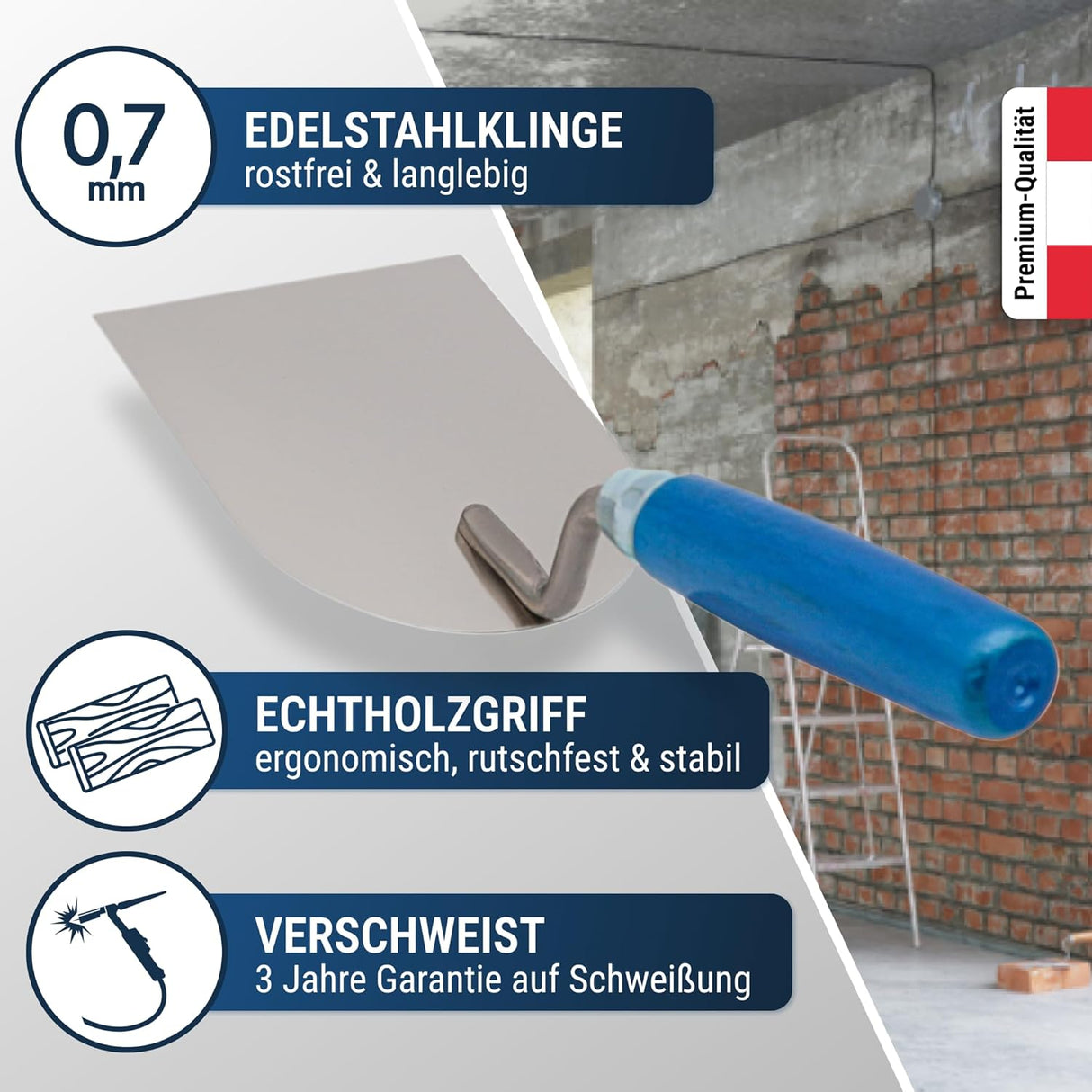 Gipserspachtel rostfrei