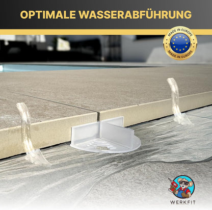 Fugenkreuze Terrassenplatten mit Teller