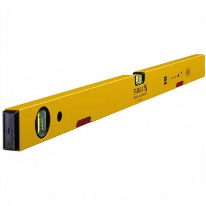Werkfit Stabila Wasserwaage Type 70 M aus gelbem Aluminium mit Seltenerd-Magnetsystem und Libellen