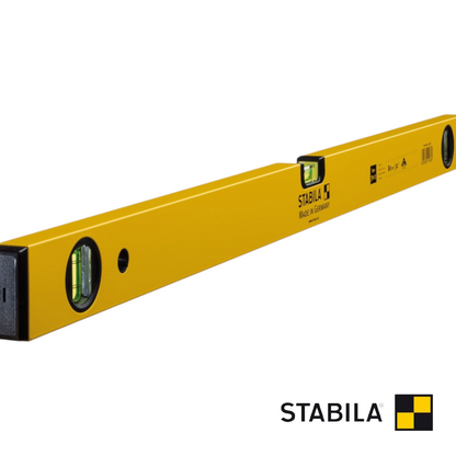 Werkfit Stabila Wasserwaage Type 70-2 in Gelb mit Libellen für präzise Messungen