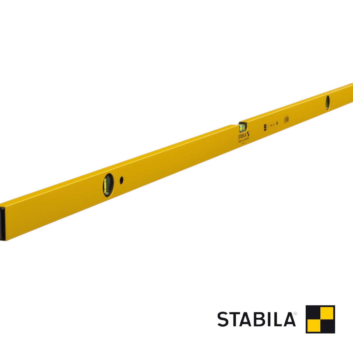 Werkfit Wasserwaage Type 70-2 in Gelb mit zwei Libellen für präzise Ausrichtung bei Bau- und Montagearbeiten