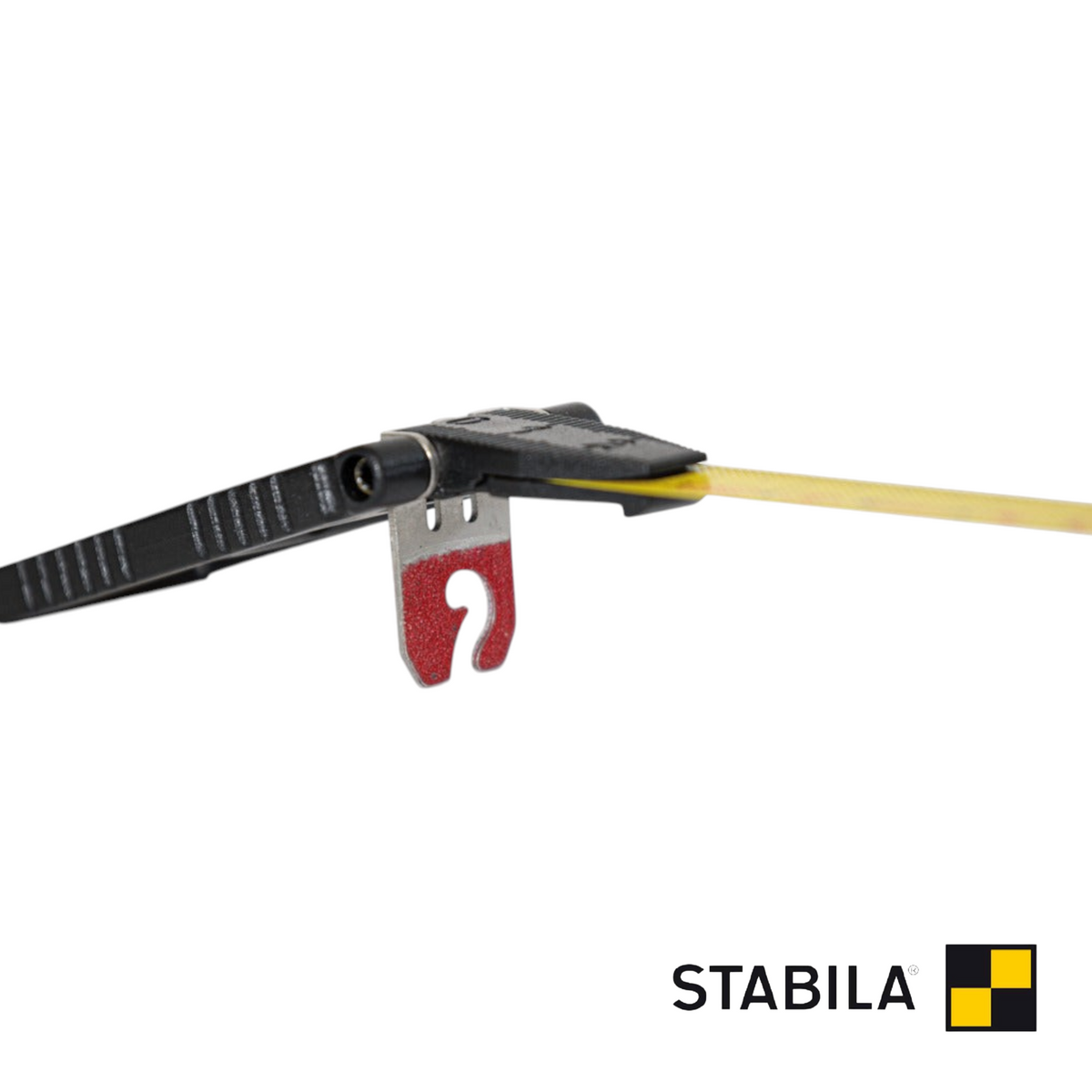 Werkfit Kapselbandmaß LBM 2000 STEEL mit gelbem Stahlband und schwarzem Kunststoff-Endhaken