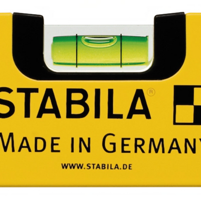 Werkfit Stabila Wasserwaage Typ 70 M aus gelbem Aluminium mit integrierter Libelle und Seltenerd-Magnetsystem