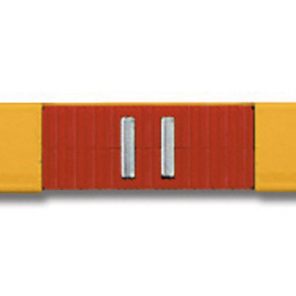 Werkfit Wasserwaage Type 70 M mit gelbem Aluminium-Profil und integriertem Seltenerd-Magnetsystem