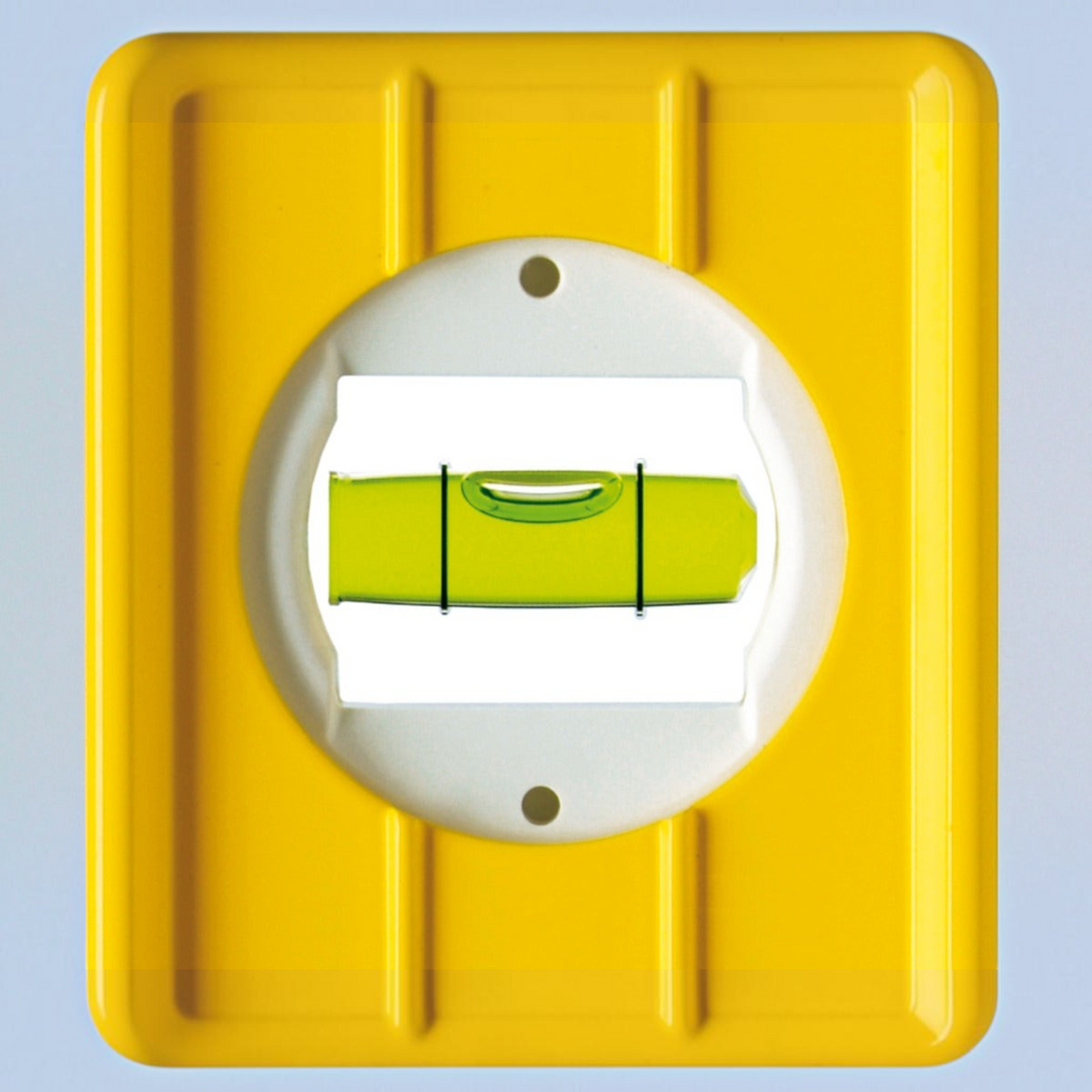Werkfit Wasserwaage Type 80 AS-2 mit gelbem Aluminiumprofil und gut sichtbarer horizontaler Libelle
