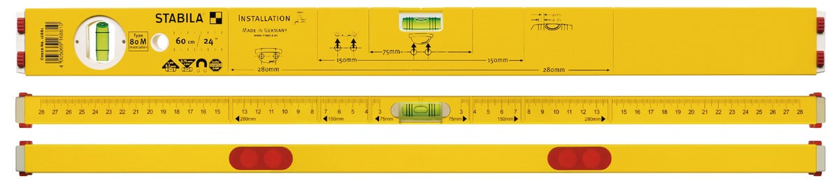 Wasserwaage Type 80 M Installation