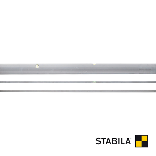 Werkfit Richtscheit Type AL-2L aus Aluminium mit zwei integrierten Libellen für präzise Ausrichtungsarbeiten