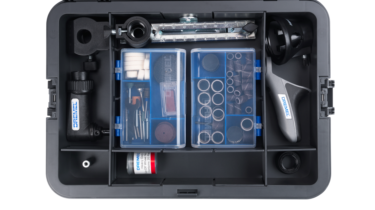 DREMEL® 4250 kabelgebundenes Multifunktionswerkzeug, 128 Zubehöre, 6 Vorsatzger.