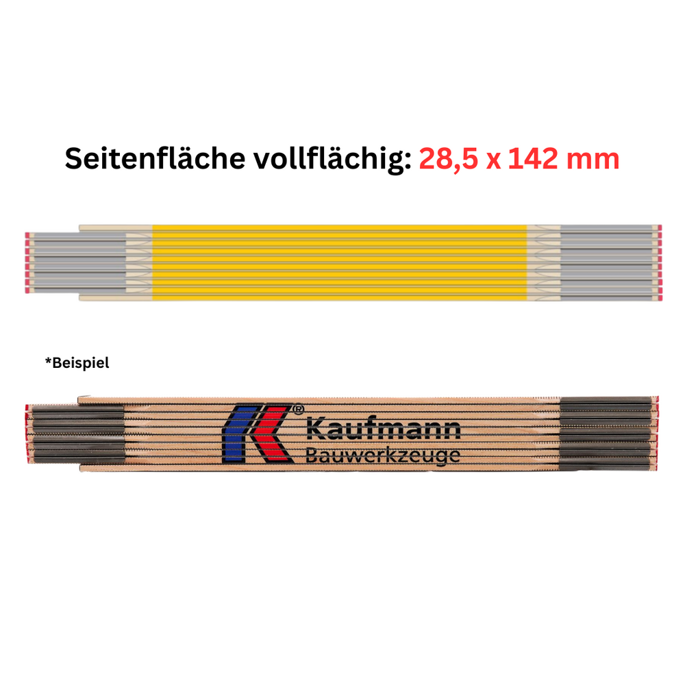 Holz-Gliedermaßstab Type 507 N  individuell bedruckbar mit Logo