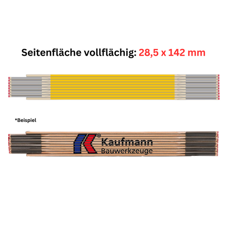 Holz-Gliedermaßstab Type 507 N  individuell bedruckbar mit Logo