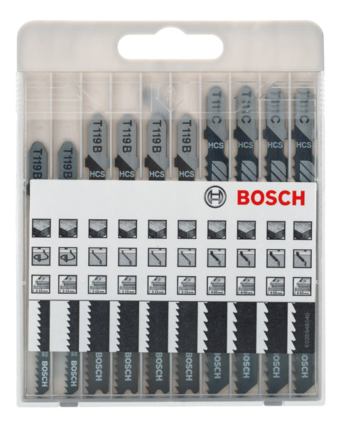 10-tlg. Stichsägeblatt-Set Basic for Wood