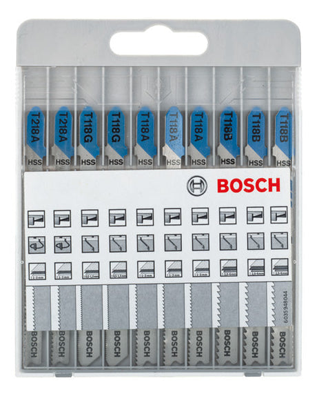 10-tlg. Stichsägeblatt-Set Basic for Metal