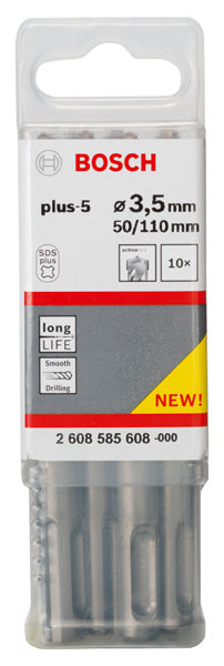 Hammerbohrer SDS plus-5, 3,5 x 50 x 110 mm, 10er-Pack