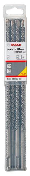 Hammerbohrer SDS plus-5, 10 x 200 x 265 mm, 10er-Pack