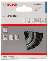 PRO Metal heavy Topfbürste, 100 x 0,5 mm, Gewinde