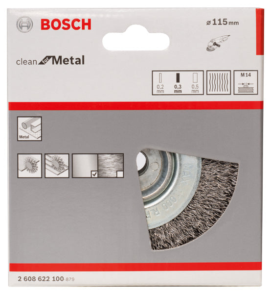 PRO Metal clean Scheibenbürste, 115 x 0,3 mm, Gewinde