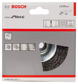 PRO Metal clean Kegelbürste, 115 x 0,3 mm, Gewinde