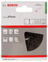 PRO Stainless Steel clean Topfbürste, 75 x 0,3 mm, Gewinde
