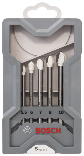 5-tlg. CYL-9 Ceramic Fliesenbohrer-Set, 5,5–10 mm