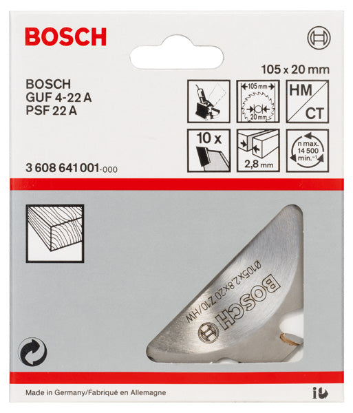 PRO Scheibenfräser, 105 x 20 x 2,8 mm, 10 Zähne