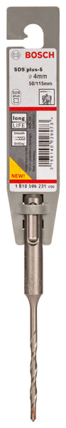 Hammerbohrer SDS plus-5, 4 x 50 x 115 mm
