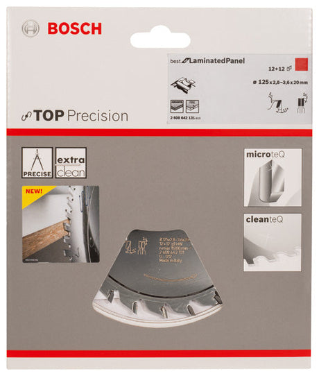 Vorritzblatt Top Precision Best for Laminated Panel, 125 x 20 x 2,8 - 3,6 mm