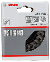 PRO Metal heavy Topfbürste, 75 x 0,5 mm, Gewinde