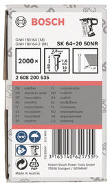 Senkkopf-Stift SK64 20NR, 50 mm Edelstahl, 2000 Stk.