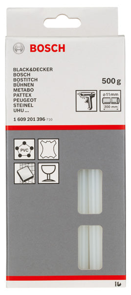 Schmelzkleber, 11 x 200 mm, 500 g, transparent