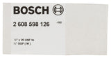 Adapter für Diamantbohrkronen. Maschinenseite 1/2 Zoll, Kronenseite G 1/2 Zoll