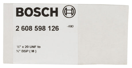 Adapter für Diamantbohrkronen. Maschinenseite 1/2 Zoll, Kronenseite G 1/2 Zoll