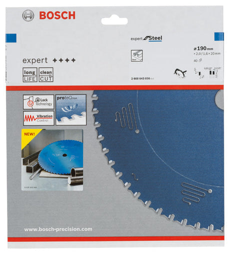 Kreissägeblatt Expert for Steel H 190 x 20 - 40