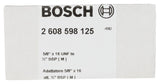 Adapter für Diamantbohrkronen, Maschinenseite 5/6 Zoll, Kronenseite G 1/2 Zoll