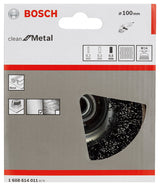 PRO Metal clean Topfbürste, 100 x 0,5 mm, Gewinde