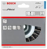 PRO Metal heavy Kegelbürste, 115 x 0,5 mm, Gewinde