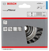 PRO Metal heavy Scheibenbürste, 115 x 0,5 mm, Gewinde