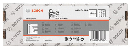 DA Senkkopf-Stift SK64-34 38G, 1,8mm, 38 mm, verzinkt, 4000er-Pack