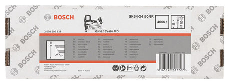 DA Senkkopf-Stift, SK64-34 50NR, 1,8mm, 50mm, rostfrei, 4000er-Pack