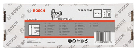 DA Senkkopf-Stift, SK64-34 63NR, 1,8mm, 63mm, rostfrei, 4000er-Pack