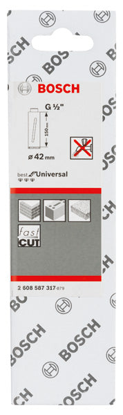 PRO Trockenbohrkrone, 42 x 150 mm, G 1/2 Zoll